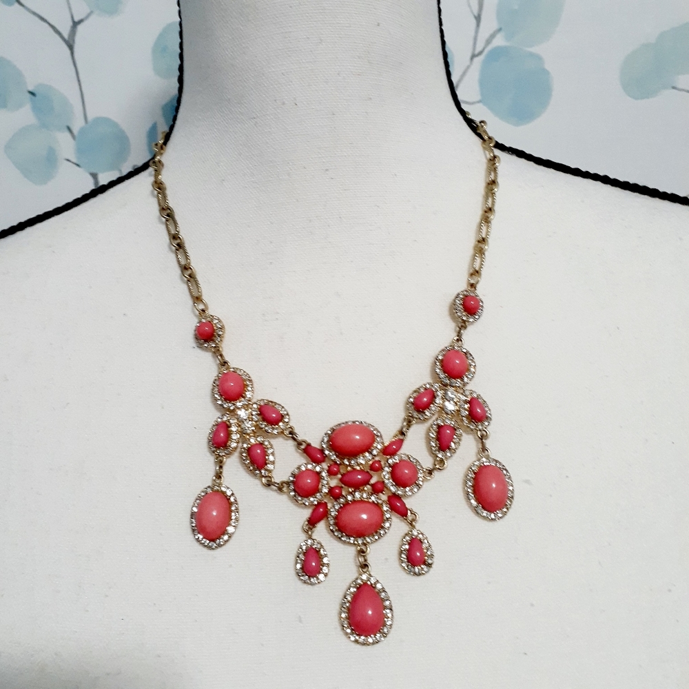 Gold Tone Statement Necklace